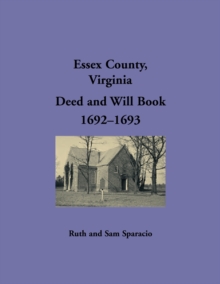 Image for Essex County, Virginia Deed and Will Book 1692-1693
