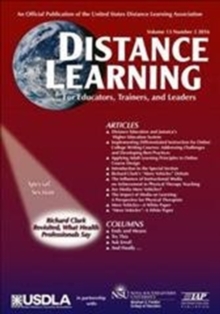 Image for Distance Learning Volume 13 Issue 3 2016