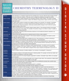 Image for Chemistry Terminology II (Speedy Study Guides)