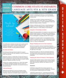 Image for Common Core State Standards: Language Arts 9th And 10Th Grade: (Speedy Study Guides)