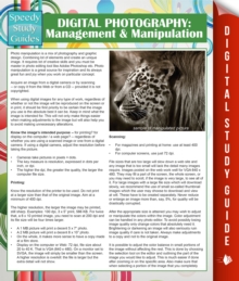Image for Digital Photography: Management & Manipulation: (Speedy Study Guides)