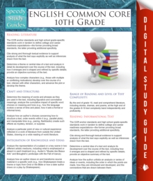 Image for English Common Core 10th Grade (Speedy Study Guides)