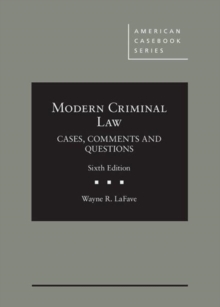 Image for Modern Criminal Law : Cases, Comments and Questions