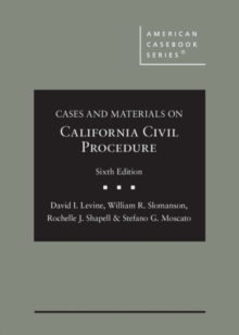 Image for Cases and materials on California civil procedure