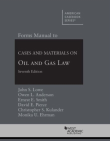 Image for Forms Manual to Cases and Materials on Oil and Gas Law