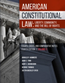 Image for American Constitutional Law : Liberty, Community, and the Bill of Rights