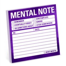 Knock Knock Mental Note Metallic Sticky Notes
