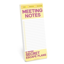 Knock Knock Meeting Notes Make-a-List Pads