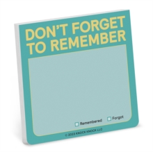 Knock Knock Don’t Forget to Remember Sticky Note (Pastel)