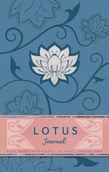 Lotus Hardcover Ruled Journal