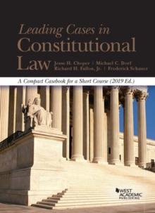 Image for Leading cases in constitutional law  : a compact casebook for a short course