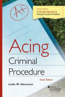 Image for Acing Criminal Procedure