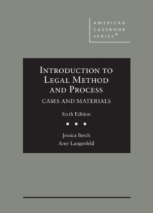 Image for Introduction to Legal Method and Process
