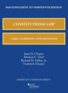 Image for Constitutional law  : cases, comments, and questions: 2020 supplement