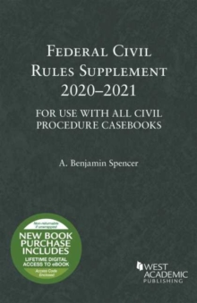 Image for Federal Civil Rules Supplement, 2020-2021, For Use with All Civil Procedure Casebooks