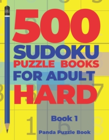 Image for 500 Sudoku Puzzle Books For Adults Hard - Book 1