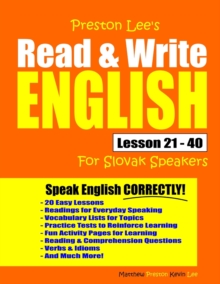 Image for Preston Lee's Read & Write English Lesson 21 - 40 For Slovak Speakers