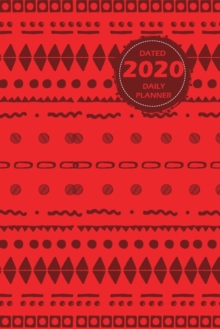 Image for Pattern Lifestyle, Dated 2020 Daily Planner, 365 Days Blank Lined, Write-in Journal (Red)