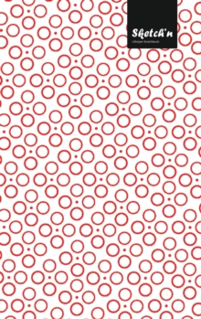 Image for Sketch'n Lifestyle Sketchbook, (Bubbles Pattern Print), 6 x 9 Inches (A5), 102 Sheets (Red)