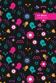 Image for Number One Mom Lifestyle Journal, Blank Write-in Notebook, Dotted Lines, Wide Ruled, Size (A5) 6 x 9 In (Black)
