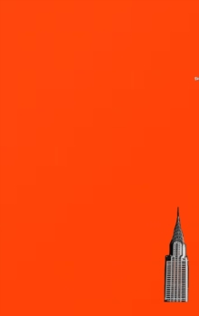 NYC Chrysler building bright orange grid style page notepad $ir Michael limited edition: NYC Chrysler building bright orange grid style page notepad $ir Michael
