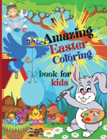 Image for Amazing Easter coloring book for kids : Perfect Cute Easter Alphabet coloring Book for boys and girls ages 4-8.