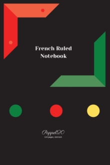 Image for French Ruled Notebook -Black Cover -124 pages-6x9-Inches