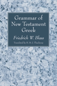 Image for Grammar of New Testament Greek
