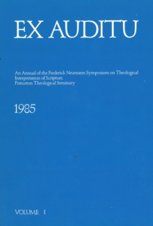 Image for Ex Auditu - Volume 01: An International Journal for the Theological Interpretation of Scripture