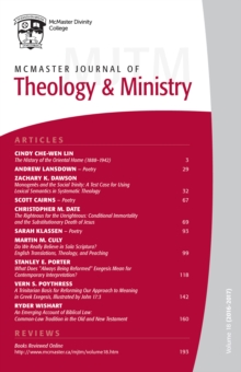Image for McMaster Journal of Theology and Ministry: Volume 18, 2016-2017