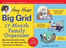 Image for 2025 Amy Knapp's Big Grid Family Organizer Wall Calendar : August 2024 - December 2025