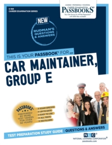 Image for Car Maintainer, Group E (C-184) : Passbooks Study Guide