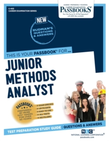Image for Junior Methods Analyst (C-403) : Passbooks Study Guide