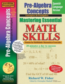 Image for Pre-Algebra Concepts, Mastering Essential Math Skills Spanish Language Version