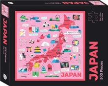 Japan Map Puzzle: 500-Piece Jigsaw Puzzle