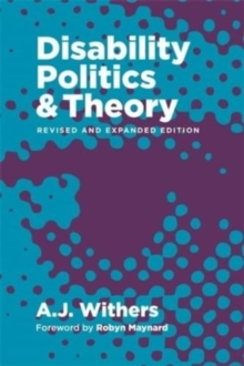 Image for Disability Politics and Theory