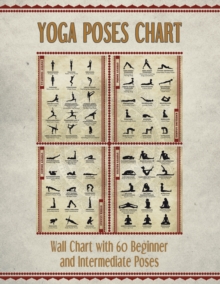 Image for Yoga Poses Chart : Chart / Mini Poster With 60 Common Hatha Yoga Poses / Asanas in Sanskrit and English