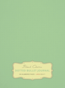 Image for Large 8.5 x 11 Dotted Bullet Journal (Sea Foam Green #16) Hardcover - 245 Numbered Pages