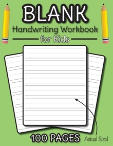 Image for Blank Handwriting Workbook for Kids