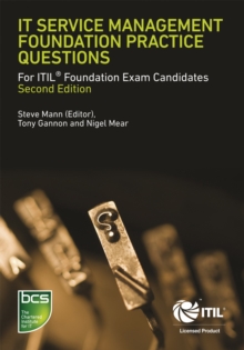 Image for IT service management foundation practice questions  : for ITIL foundation exam candidates