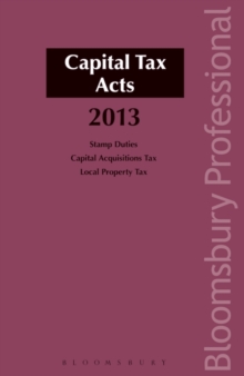 Image for Capital Tax Acts 2013