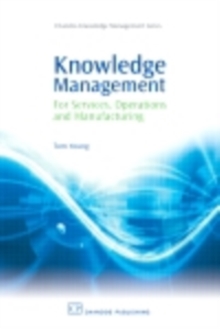 Image for Knowledge management for services, operations and manufacturing