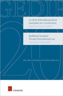 Image for Building European Private International Law: Twenty Years' Work by GEDIP