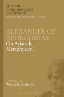 Image for Alexander of Aphrodisias on Aristotle: Metaphysics 1
