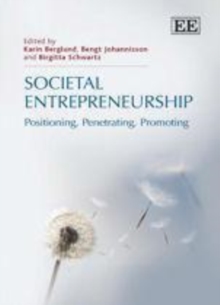Image for Societal entrepreneurship: positioning, penetrating, promoting