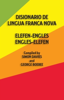 Image for Disionario de lingua franca nova  : elefen-engles, engles-elefen