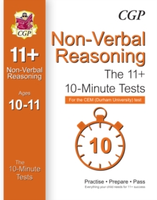 Image for 10-Minute Tests for 11+ Non-Verbal Reasoning (Ages 10-11) - CEM Test