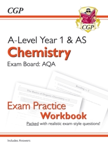 Image for A-Level Chemistry: AQA Year 1 & AS Exam Practice Workbook - includes Answers