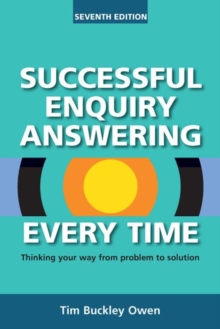 Image for Successful enquiry answering every time  : thinking your way from problem to solution