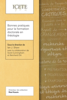 Image for Bonnes pratiques pour la formation doctorale en theologie